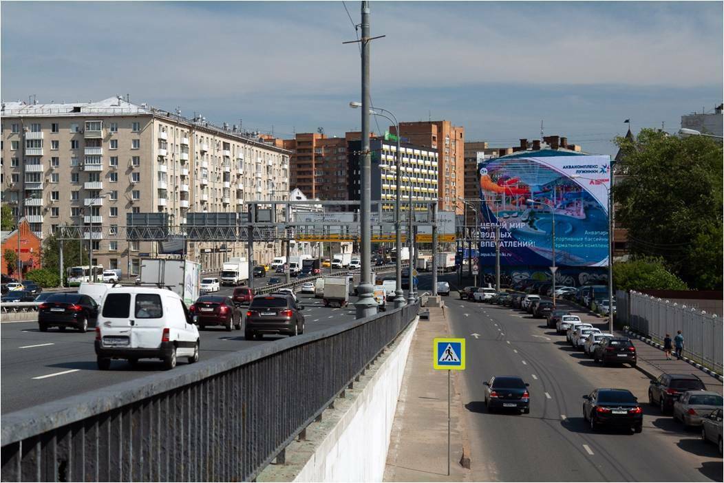 Реклама на медиафасаде г. Москва Спартаковская площадь 14, строение 1